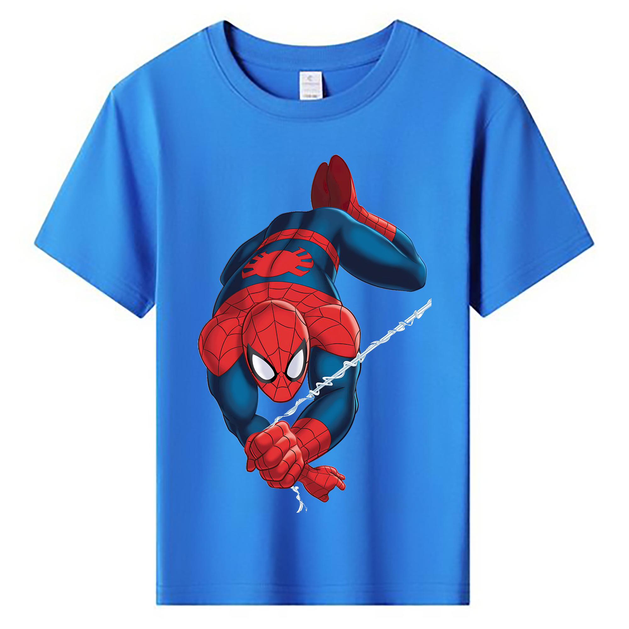 （画像用） Spider Man スパイダーマン 綿100％キッズTシャツ（フロントプリント）